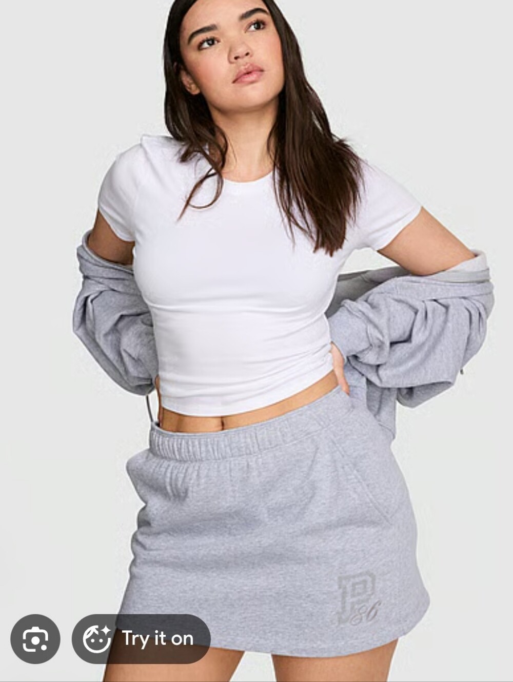 NWOT PINK Victoria's Secret Heather Grey Skort Size XS